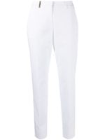 Peserico pantalon cigarette à taille haute - Blanc