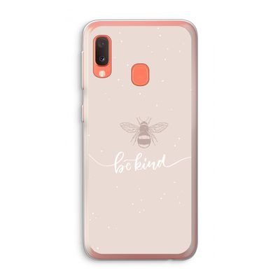 Be(e) kind: Samsung Galaxy A20e Transparant Hoesje