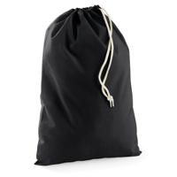 Canvas opberg zakjes/tasjes - zwart - 30 x 45 cm - katoen - 8 liter
