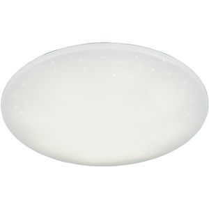 LED Plafondlamp WiZ - Smart LED - Trion Farlo - 32W - Aanpasbare Kleur - Dimbaar - Sterlicht - Rond - Mat Wit - Kunststof