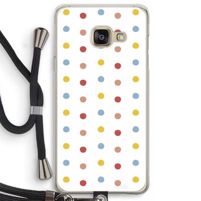 Bollen: Samsung Galaxy A3 (2016) Transparant Hoesje met koord