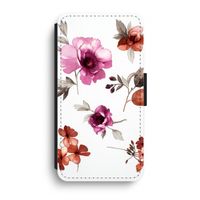 Geschilderde bloemen: iPhone XR Flip Hoesje