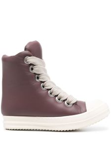 Rick Owens baskets matelassées à lacets - Violet