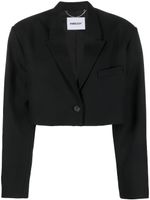 AMBUSH blazer en laine vierge à coupe crop - Noir