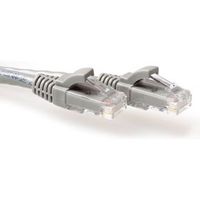 ACT Grijze 4 meter U/UTP CAT6 patchkabel snagless met RJ45 connectoren - thumbnail