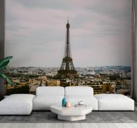 Fotobehang Paris Eiffeltoren in het midden van