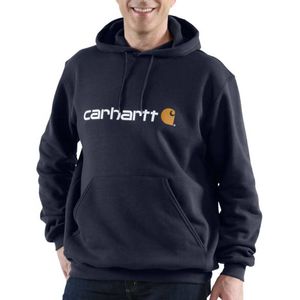 Carhartt Signature Logo Hooded New Navy Sweatshirt