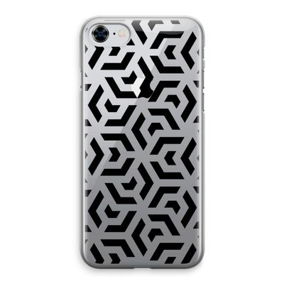 Crazy pattern: iPhone 8 Transparant Hoesje