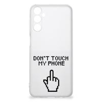 Samsung Galaxy M14 Silicone-hoesje Finger Don't Touch My Phone