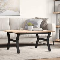 Salontafel Y-frame 90x90x45,5 cm grenenhout en staal
