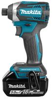 Makita DTD154RTJ 18v Accu slagschroevendraaier koolborstelloos 5,0Ah 175Nm - thumbnail