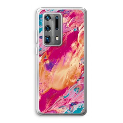 Pastel Echoes: Huawei P40 Pro Plus Transparant Hoesje