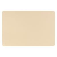 Secret de Gourmet tafel placemat PU-leer/leer look - beige - 45 x 30 cm - Tafel onderleggers