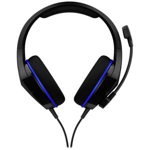 HyperX Cloud Stinger Core PS4 Headset Over Ear headset Gamen Kabel Zwart/blauw Volumeregeling, Microfoon uitschakelbaar (mute)