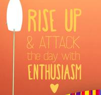Sticker tekst rise up