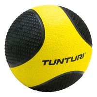 Tunturi Medicine Ball - Rubber 1kg - Geel/Zwart