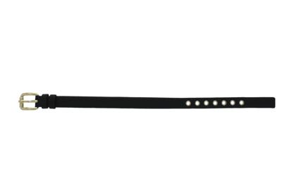 Horlogeband Marc by Marc Jacobs MBM1254 Leder Zwart 10mm