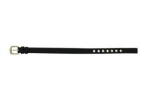 Horlogeband Marc by Marc Jacobs MBM1254 Leder Zwart 10mm