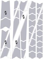 Unleazhed unscratch protection foil for parts and components