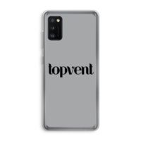 Topvent Grijs Zwart: Samsung Galaxy A41 Transparant Hoesje Topvent Grijs Zwart: Samsung Galaxy A41 Transparant Hoesje