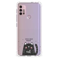 Motorola Moto G30 | G20 | G10 Stevig Bumper Hoesje Cat Good Day - thumbnail