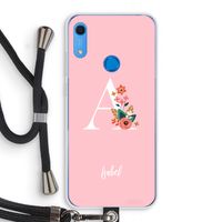 Pink Bouquet: Huawei Y6s Transparant Hoesje met koord