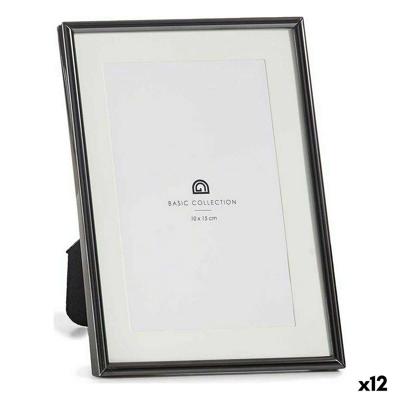 Fotolijsten Gift Decor Zwart Kristal Staal (12 Stuks)