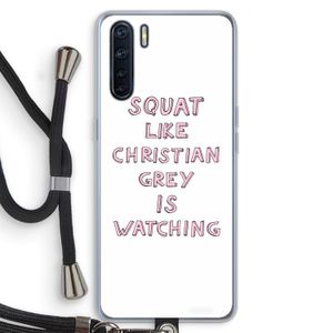 Christian Grey: Oppo A91 Transparant Hoesje met koord