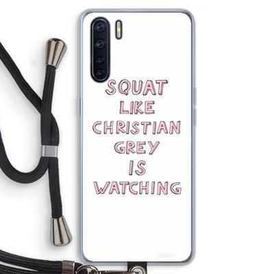 Christian Grey: Oppo A91 Transparant Hoesje met koord