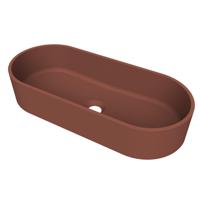 Arcqua Case waskom - ovaal - 60x26cm - mat terracotta WAS752217