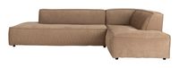 Zuiver Loungebank 'Fat Freddy' Rechts, Rib, kleur Caramel Zuiver Loungebank 'Fat Freddy' Rechts, Rib, kleur Caramel