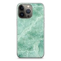 Groen marmer: iPhone 13 Pro Transparant Hoesje