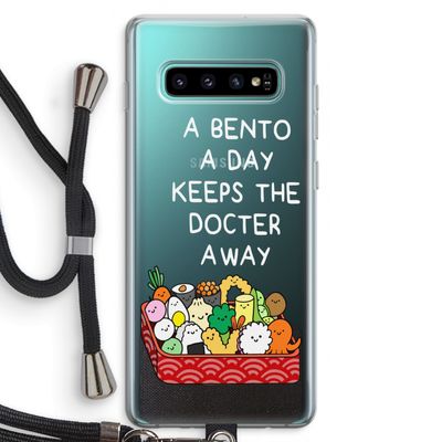 Bento a day: Samsung Galaxy S10 Plus Transparant Hoesje met koord