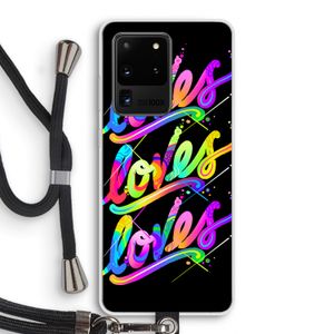 Loves: Samsung Galaxy S20 Ultra Transparant Hoesje met koord