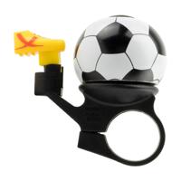 Simson Voetbal Kinderfietsbel 22,2 mm Wit/Zwart - thumbnail