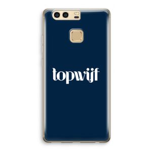 Topwijf Navy: Huawei P9 Transparant Hoesje