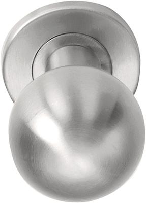 Formani Basics LB501D voordeurknop draaibaar op rozet - mat RVS