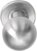 Formani Basics LB501D voordeurknop draaibaar op rozet - mat RVS
