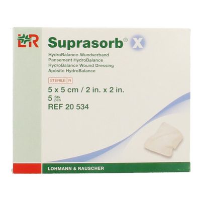 Suprasorb X Kp Cellulose Ster 5x 5cm 5 20534