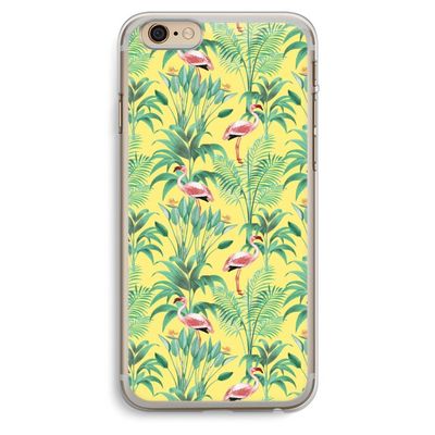 Flamingo party: iPhone 6 Plus / 6S Plus Transparant Hoesje