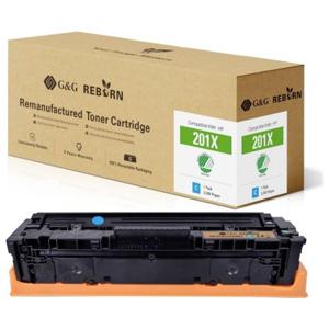 G&G Toner vervangt HP 201X Compatibel Cyaan 2300 bladzijden Reborn remanufactured 21258