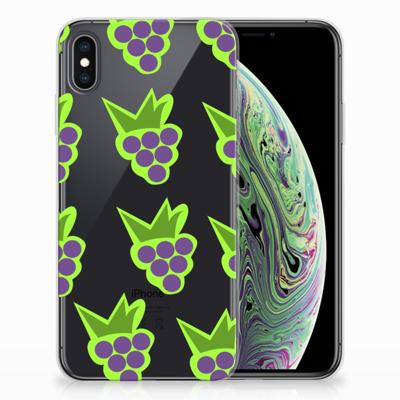 Apple iPhone Xs Max | Siliconen Case | Druiven