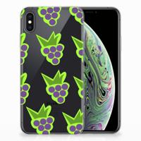 Apple iPhone Xs Max | Siliconen Case | Druiven