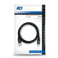 ACT AC7416 USB-kabel 1 m USB 3.2 Gen 1 (3.1 Gen 1) USB C USB A Zwart - thumbnail