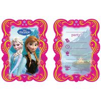 Frozen uitnodigingen, 6 stuks