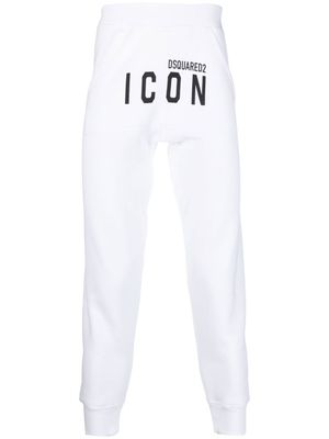 DSQUARED2 pantalon de jogging à imprimé Icon - Blanc