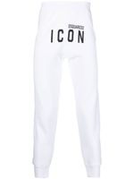 DSQUARED2 pantalon de jogging à imprimé Icon - Blanc