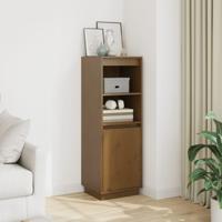 Hoge kast 37x34x110 cm massief grenenhout honingbruin