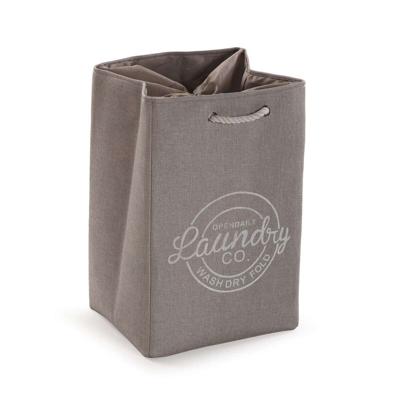 Wasmand Versa Grijs Polyester PVC Metaal EVA 30 x 55 x 36 cm