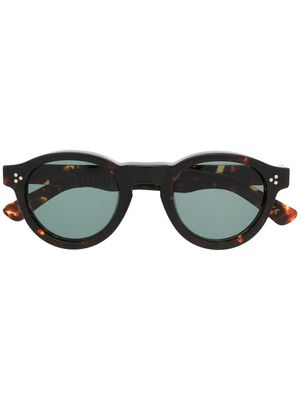 Lesca lunettes de vue à monture ronde - Marron